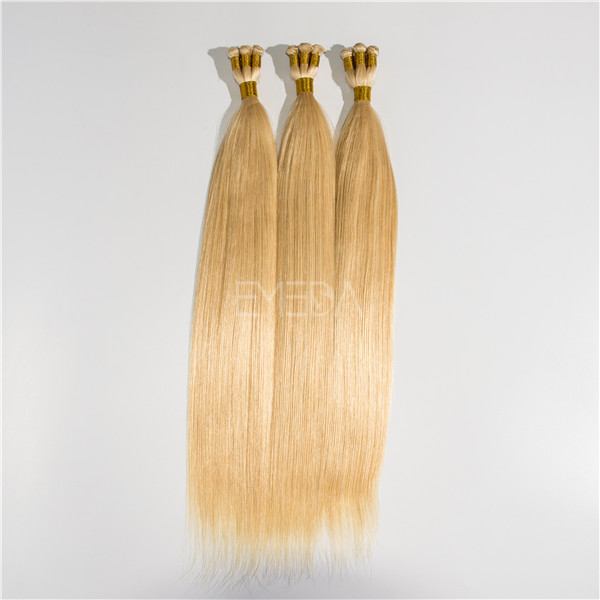 Bleach blonde hair extensions YJ88